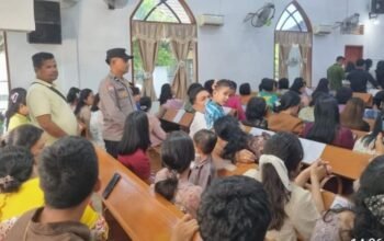 Polsek Tanjung Pura Intensifkan Pengamanan Ibadah Minggu Kasih, Perkuat Pelayanan dan Kamtibmas di Rumah Ibadah
