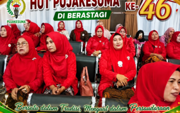 Ibu P2P Pujakesuma Kabupaten Karo Ikut Meriahkan HUT Ke-46 Pujakesuma di Berastagi