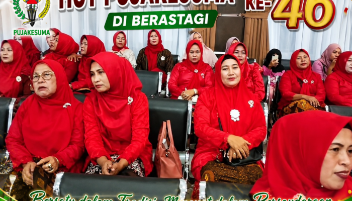 Ibu P2P Pujakesuma Kabupaten Karo Ikut Meriahkan HUT Ke-46 Pujakesuma di Berastagi